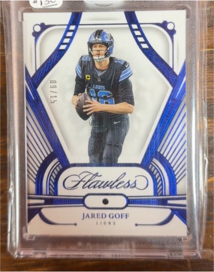 2023 Panini Flawless Sapphire #19 Jared Goff — front