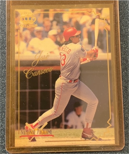 1995 Pacific National Packtime #9 of 18 Jose Canseco — front