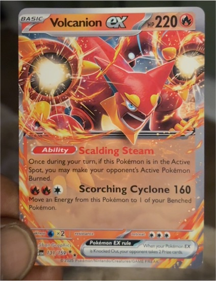 2022 Pokémon SV09: Journey Together #031/159 Volcanion ex — front