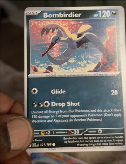 2025 Pokémon Journey Together #101 Bombirdier — front