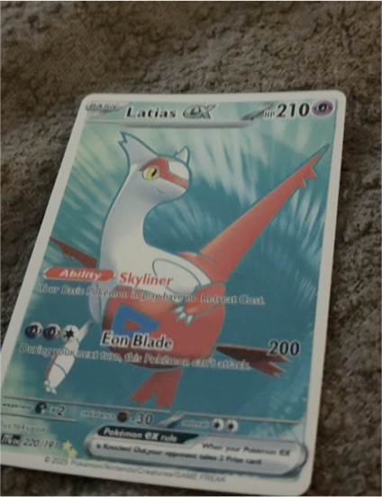 2024 Pokemon Scarlet & Violet Surging Sparks #220 Latias EX — front