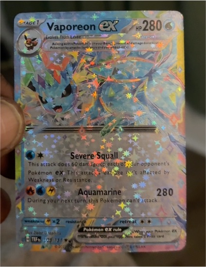 2014 Pokémon Prismatic Evolutions #023 Vaporeon ex — front