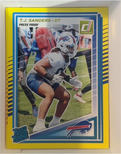 2025 Panini Donruss #351 T.J. Sanders — front