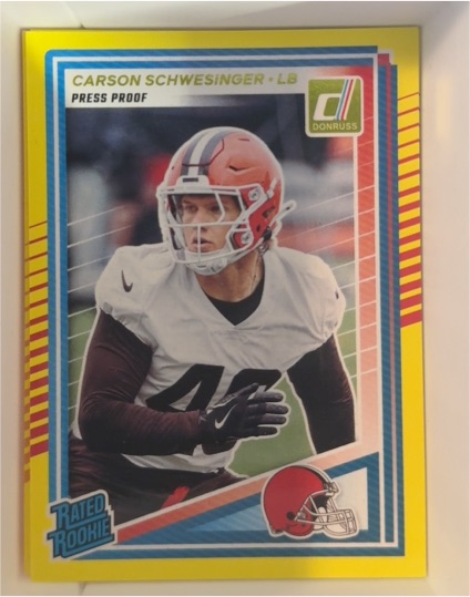 2025 Panini Donruss #392 Carson Schwesinger — front