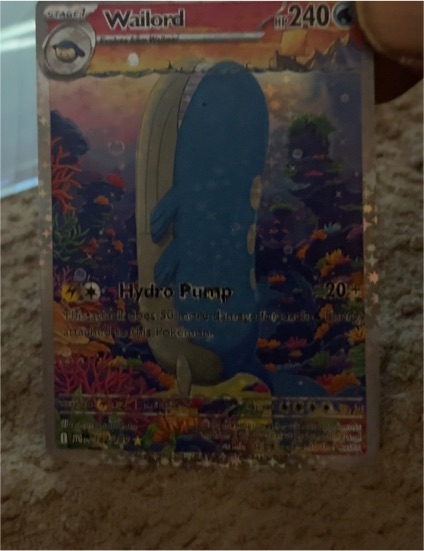 2025 Pokémon TCG SV09 Journey Together #162/159 Wailord Illustration Rare — front