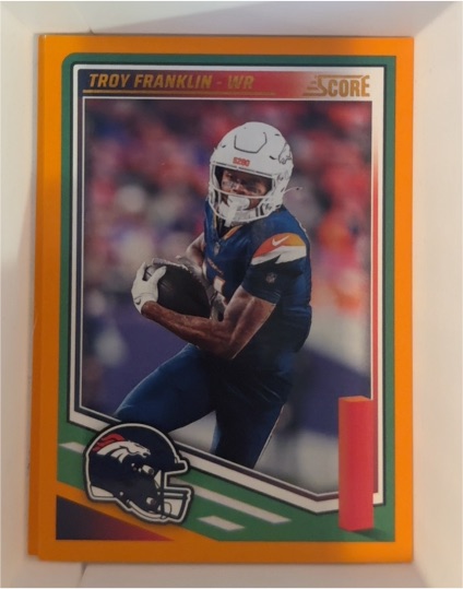 2025 Panini Score #15 Troy Franklin Denver Broncos — front