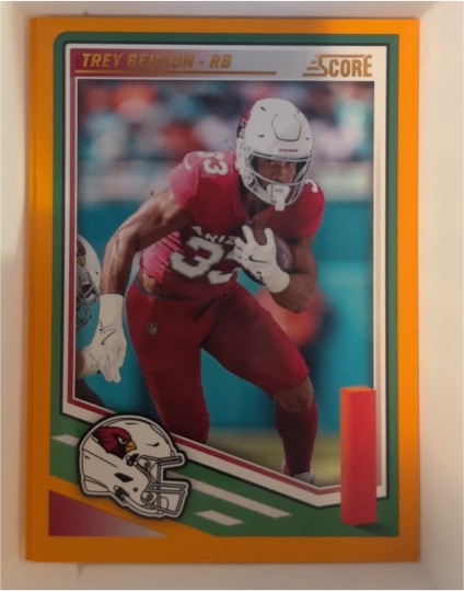 2025 Score #281 Trey Benson Arizona Cardinals — front