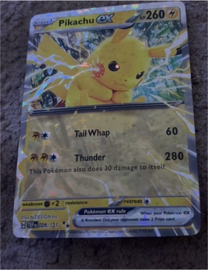 2016 Pokémon SV: Prismatic Evolutions #028 Pikachu ex — front