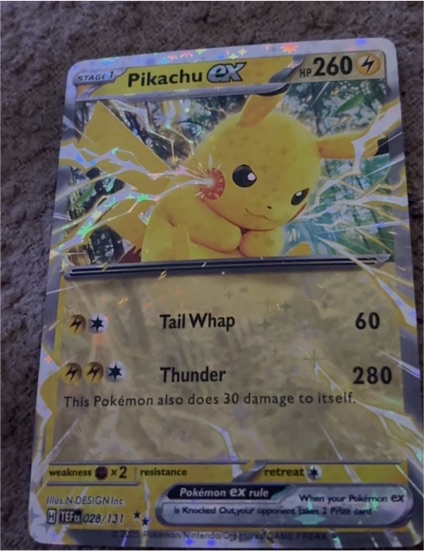 2022 Pokémon TCG Prismatic Evolutions #028 Pikachu ex — front
