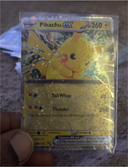 2022 Pokémon SV: Prismatic Evolutions #028 Pikachu ex — front