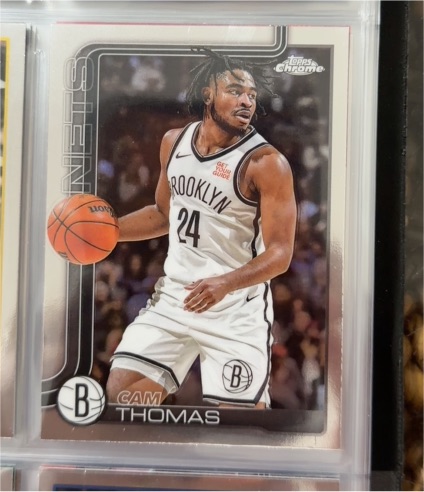 2025 Topps Chrome #85 Cam Thomas — front