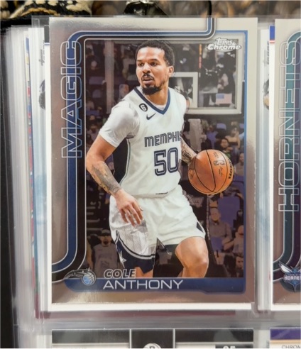 2025-26 Topps Chrome #175 Cole Anthony — front
