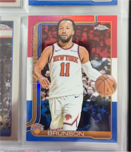 2025-26 Topps Chrome #101 Jalen Brunson — front