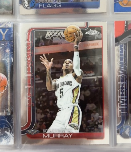 2025-26 Topps Chrome #186 Dejounte Murray — front