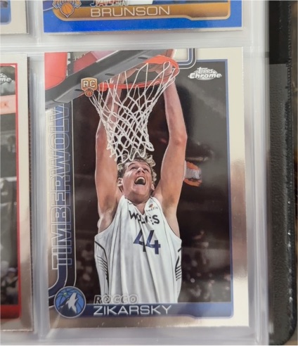 2025-26 Topps Chrome #296 Rocco Zikarsky — front