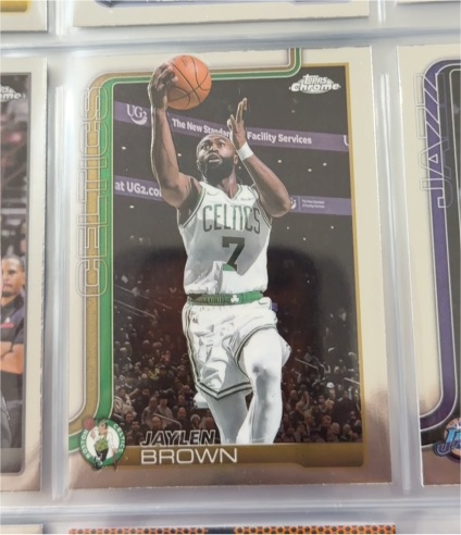 2025-26 Topps Chrome #51 Jaylen Brown — front