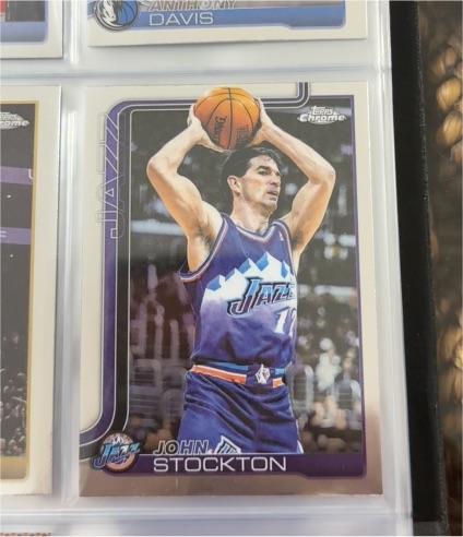 2025-26 Topps Chrome #250 John Stockton — front