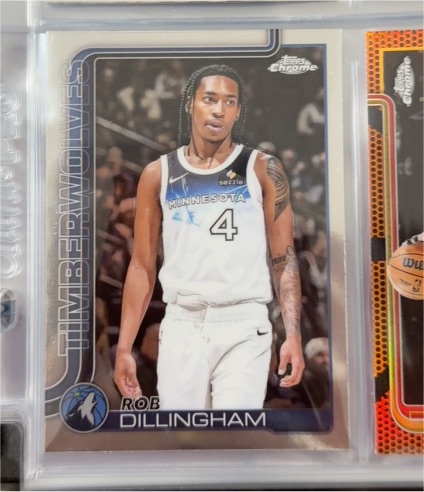 2025-26 Topps Chrome #162 Rob Dillingham — front