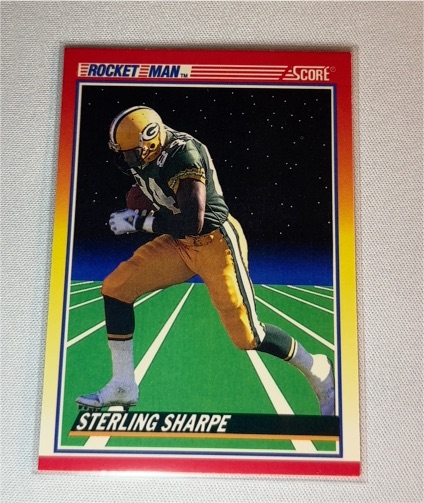1990 Score #560 Sterling Sharpe Rocket Man — front