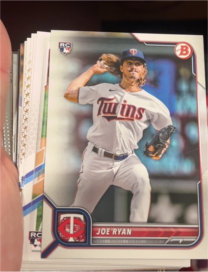 2022 Bowman #56 Joe Ryan Rookie Card — front
