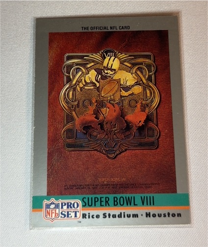 1990 Pro Set Super Bowl VIII #8 — front