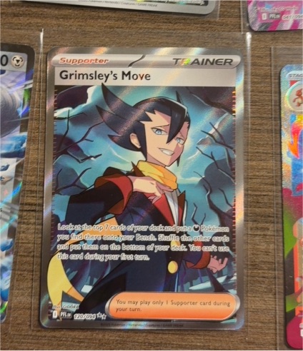 2023 Pokémon Phantasmal Flames #120 Grimsley's Move — front
