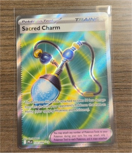 2022 Pokémon Phantasmal Flames #122 Sacred Charm — front