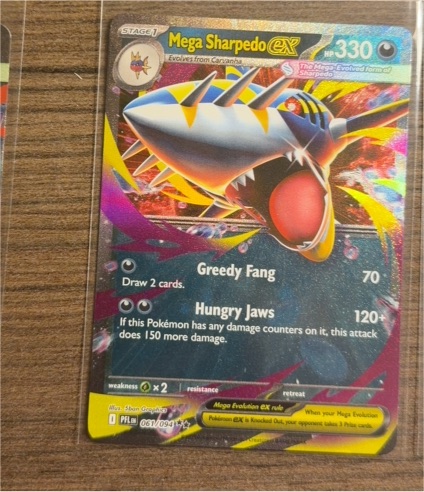2025 Pokémon #061 Mega Sharpedo ex — front