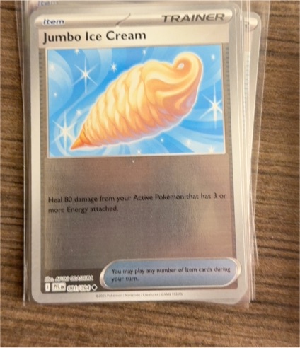 2025 Pokemon Phantasmal Flames #091 Jumbo Ice Cream — front