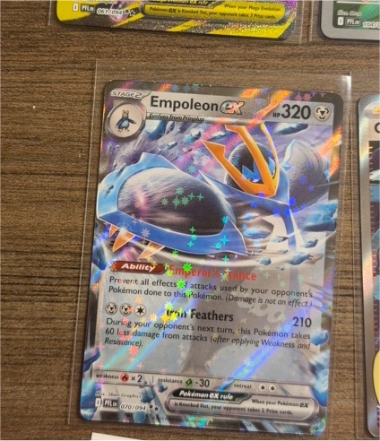 Pokemon ME02: Phantasmal Flames #070/094 Empoleon EX — front