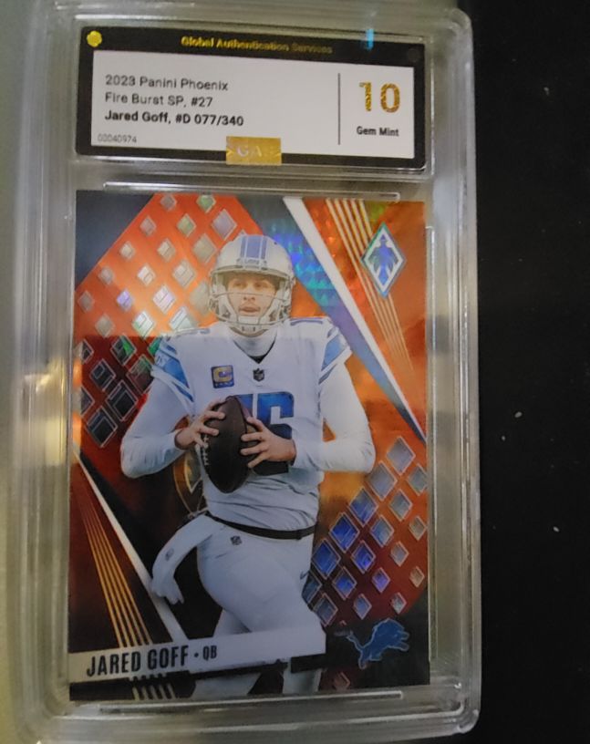 2023 Panini Phoenix Fire Burst SP #27 Jared Goff — front