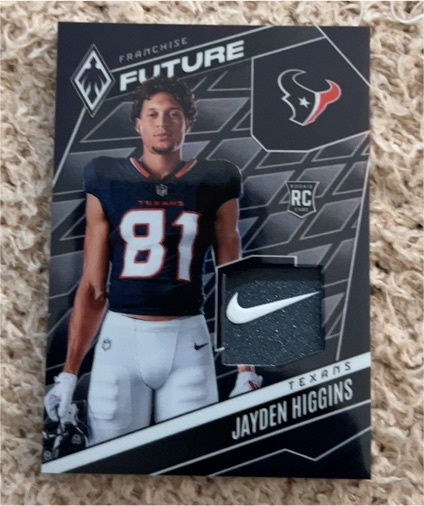 2025 Panini Phoenix Franchise Future Material #FFM-JHS Jayden Higgins — front