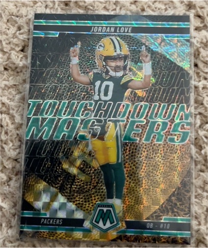 2025 Panini Mosaic #15 Jordan Love Touchdown Masters — front