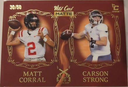 2022 Wild Card Matte #DG-5 Matt Corral / Carson Strong — front