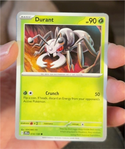 2025 Pokémon Journey Together #014 Durant — front