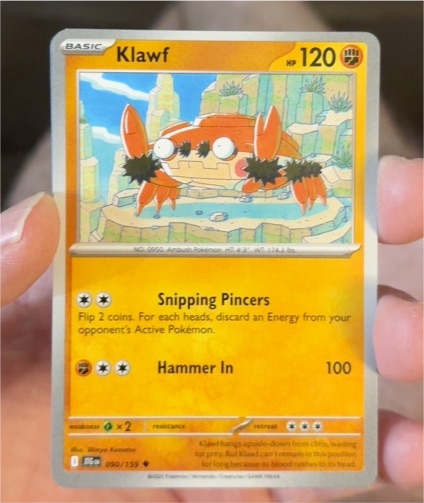 2025 Pokemon SV09: Journey Together #90 Klawf — front