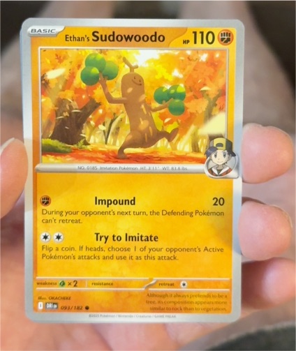 2025 Pokémon #093 Ethan's Sudowoodo — front