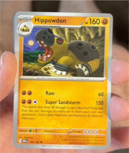 2025 Pokémon Destined Rivals #106 Hippowdon — front