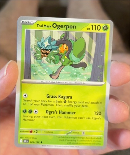 2025 Pokémon SV10: Destined Rivals #026 Teal Mask Ogerpon — front