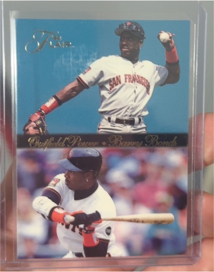 1994 Fleer Flair #2 Barry Bonds Outfield Power — front