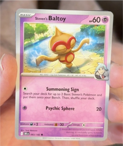 2025 Pokémon SV10: Destined Rivals #083 Steven's Baltoy — front