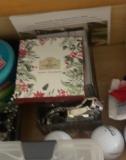 Lenox Winter Greetings Decoupage Glass Round Platter — front