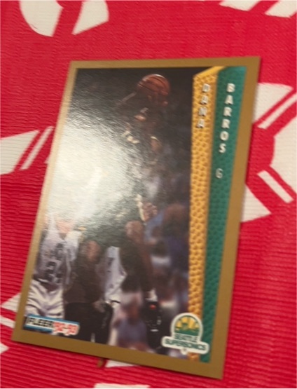 1992-93 Fleer #14 Dana Barros — front