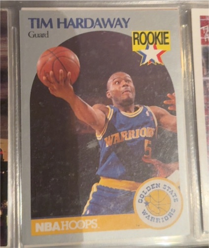 1990-91 Hoops #113 Tim Hardaway — front