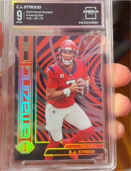 2023 Panini Illusions #19 C.J. Stroud Amazing Red — front