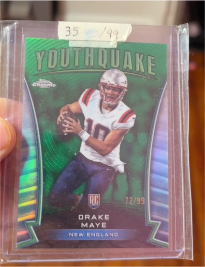 2024 Topps Chrome Youthquake #Y-2 Drake Maye — front