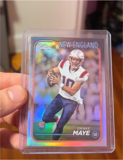 2024 Topps Chrome #203 Drake Maye — front