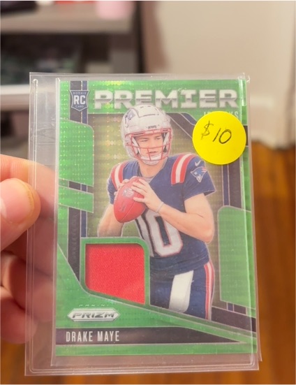 2024 Panini Prizm Premier Jerseys #PJ-DME Drake Maye — front