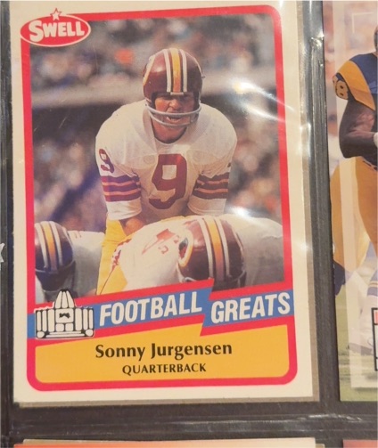 1989 Swell Greats #121 Sonny Jurgensen — front