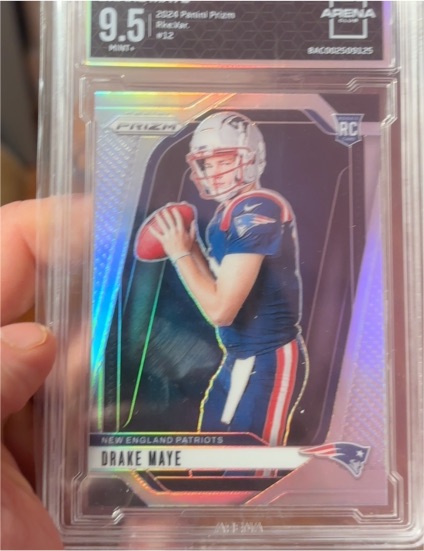 2024 Panini Prizm #12 Drake Maye — front